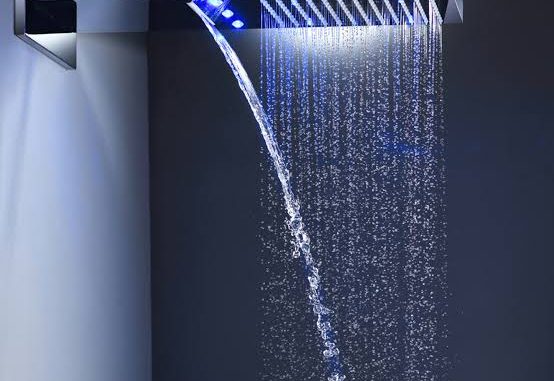 with Mercedes benz logo 8"  Waterfall Shower Head