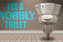 How to fix a wobbly toilet