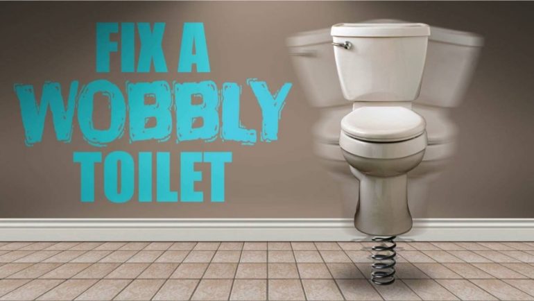 How to fix a wobbly toilet