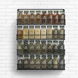 4 Chrome 3 5 Tier Spice/Herb Rack Montage Mural ou cuisine armoire de stockage